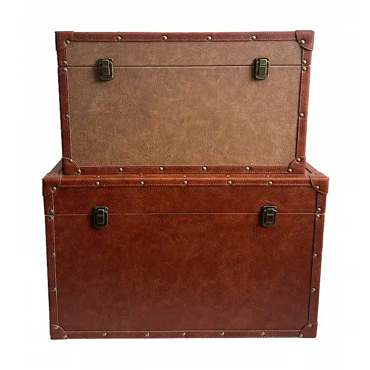 LIBERTA BRYST ΜΠΑΟΥΛΑ SET 2ΤΜΧ COGNAC PURO 64x40x40cm