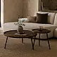 LIBERTA PENCIL 87 COFFEE TABLE ΚΑΡΥΔΙ ΜΑΥΡΟ 87x87x45cm