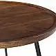 LIBERTA PENCIL 87 COFFEE TABLE ΚΑΡΥΔΙ ΜΑΥΡΟ 87x87x45cm
