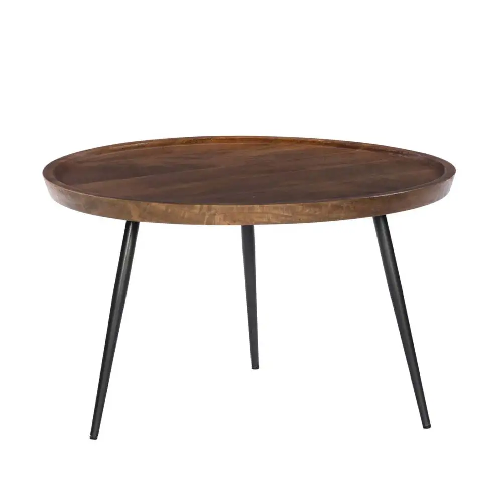 LIBERTA PENCIL 87 COFFEE TABLE ΚΑΡΥΔΙ ΜΑΥΡΟ 87x87x45cm