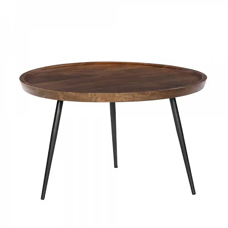 LIBERTA PENCIL 87 COFFEE TABLE ΚΑΡΥΔΙ ΜΑΥΡΟ 87x87x45cm