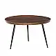 LIBERTA PENCIL 87 COFFEE TABLE ΚΑΡΥΔΙ ΜΑΥΡΟ 87x87x45cm