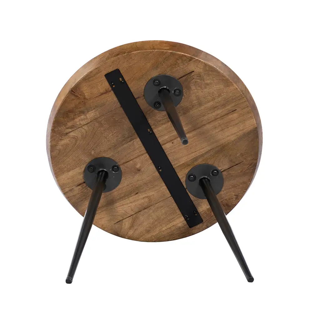 LIBERTA PENCIL 55 COFFEE TABLE ΚΑΡΥΔΙ ΜΑΥΡΟ 55x55x55cm