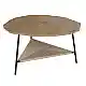 LIBERTA TREE COFFEE TABLE ΦΥΣΙΚΟ ΜΑΥΡΟ 80x80x42cm
