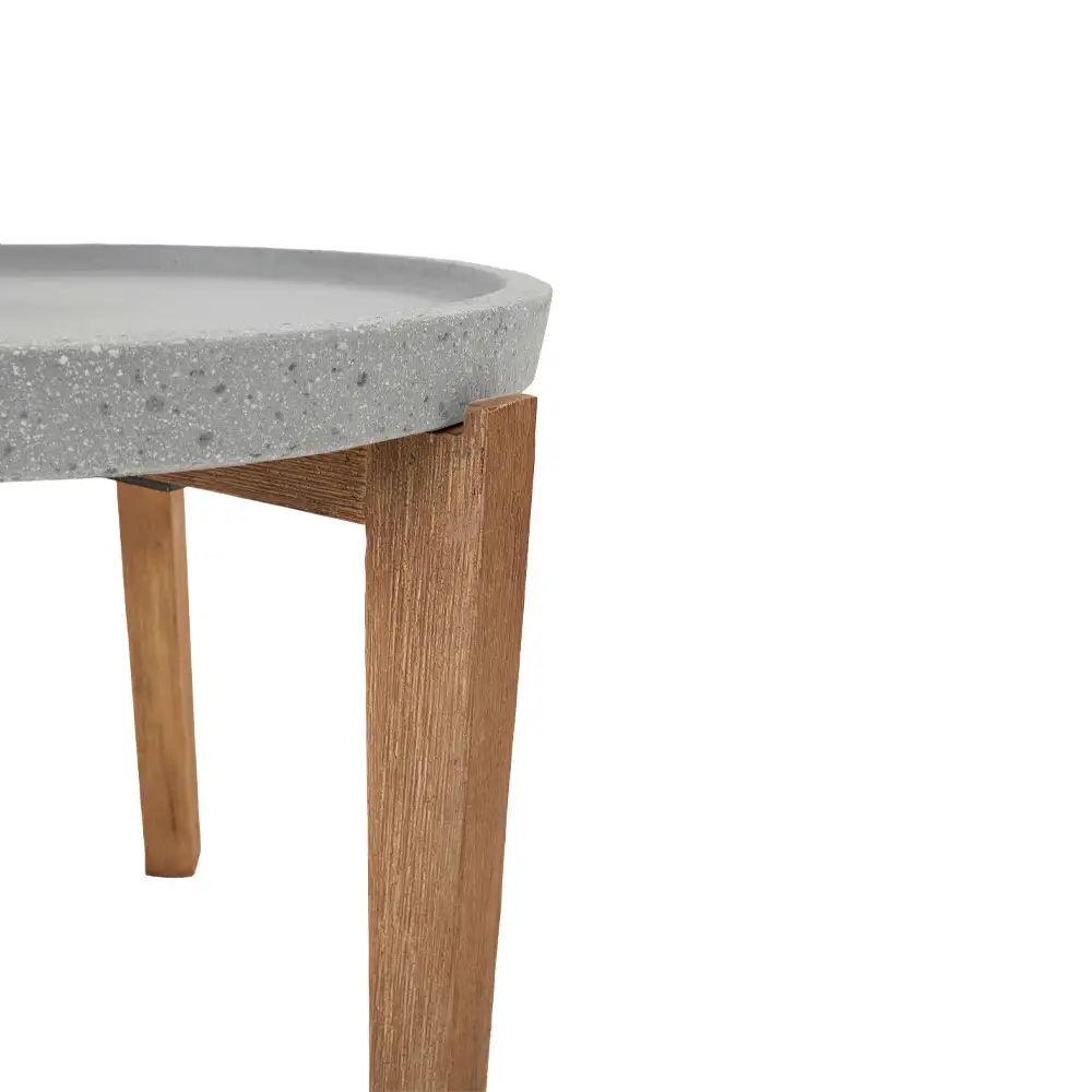 LIBERTA ORRIN COFFEE TABLE ΚΑΦΕ ΦΥΣΙΚΟ 73x73x48cm