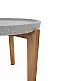 LIBERTA ORRIN COFFEE TABLE ΚΑΦΕ ΦΥΣΙΚΟ 73x73x48cm