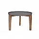LIBERTA ORRIN COFFEE TABLE ΚΑΦΕ ΦΥΣΙΚΟ 73x73x48cm