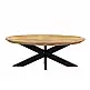 LIBERTA SKORPIO COFFEE TABLE ΚΑΡΥΔΙ ΜΑΥΡΟ 120x60x45cm