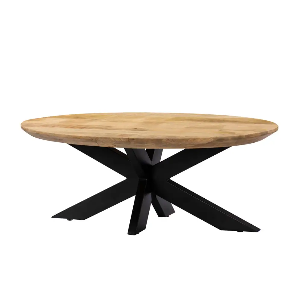 LIBERTA SKORPIO COFFEE TABLE ΚΑΡΥΔΙ ΜΑΥΡΟ 120x60x45cm