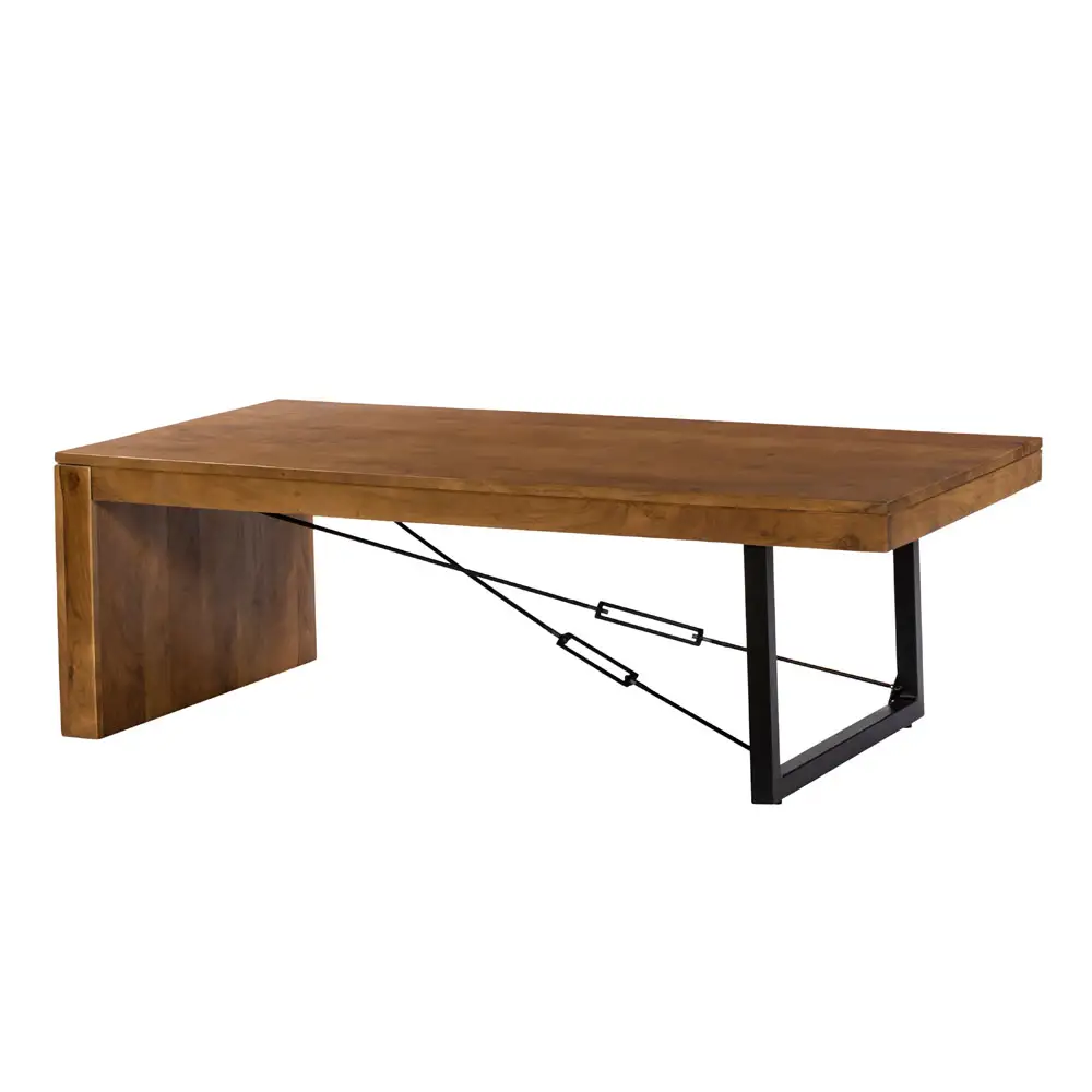 LIBERTA WIRE COFFEE TABLE ΚΑΡΥΔΙ ΜΑΥΡΟ 120x60x40cm