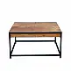 LIBERTA COMBO COFFEE TABLE ΚΑΡΥΔΙ ΜΑΥΡΟ 84x80x42cm