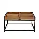 LIBERTA COMBO COFFEE TABLE ΚΑΡΥΔΙ ΜΑΥΡΟ 84x80x42cm