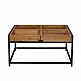LIBERTA COMBO COFFEE TABLE ΚΑΡΥΔΙ ΜΑΥΡΟ 84x80x42cm