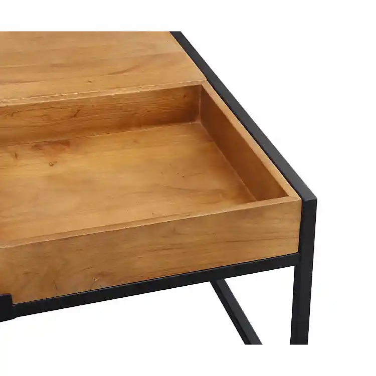 LIBERTA COMBO COFFEE TABLE ΚΑΡΥΔΙ ΜΑΥΡΟ 84x80x42cm