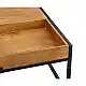 LIBERTA COMBO COFFEE TABLE ΚΑΡΥΔΙ ΜΑΥΡΟ 84x80x42cm