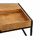 LIBERTA COMBO COFFEE TABLE ΚΑΡΥΔΙ ΜΑΥΡΟ 84x80x42cm