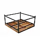 LIBERTA COMBO COFFEE TABLE ΚΑΡΥΔΙ ΜΑΥΡΟ 84x80x42cm