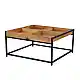 LIBERTA COMBO COFFEE TABLE ΚΑΡΥΔΙ ΜΑΥΡΟ 84x80x42cm