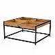 LIBERTA COMBO COFFEE TABLE ΚΑΡΥΔΙ ΜΑΥΡΟ 84x80x42cm