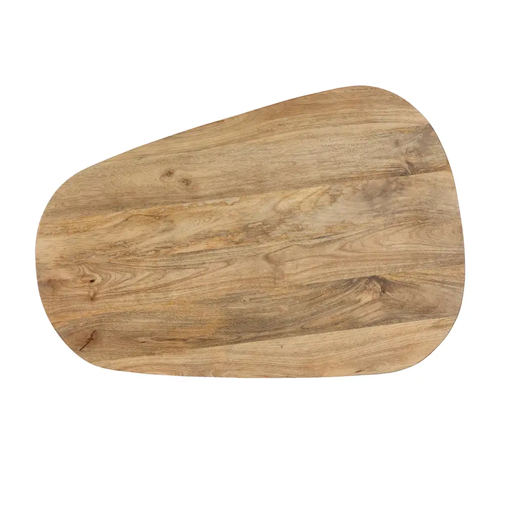 LIBERTA LEVEL COFFEE TABLE ΦΥΣΙΚΟ ΜΑΥΡΟ 95x65x48cm