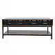 LIBERTA ZUMA COFFEE TABLE 2ΣΥΡΤΑΡΙΑ 3ΡΑΦΙΑ ΚΑΡΥΔΙ ΜΑΥΡΟ 111.5x60x44cm