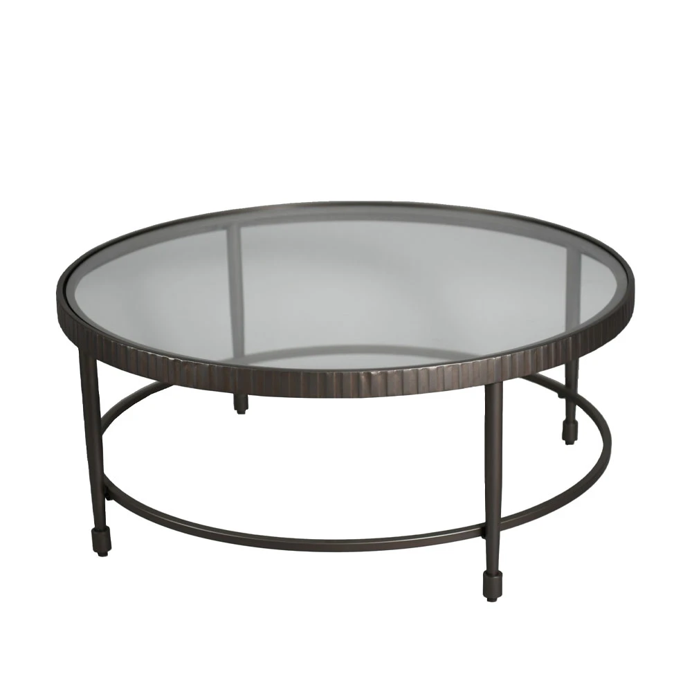 LIBERTA GRANAZ COFFEE TABLE GUNMETAL 100x100x42.5