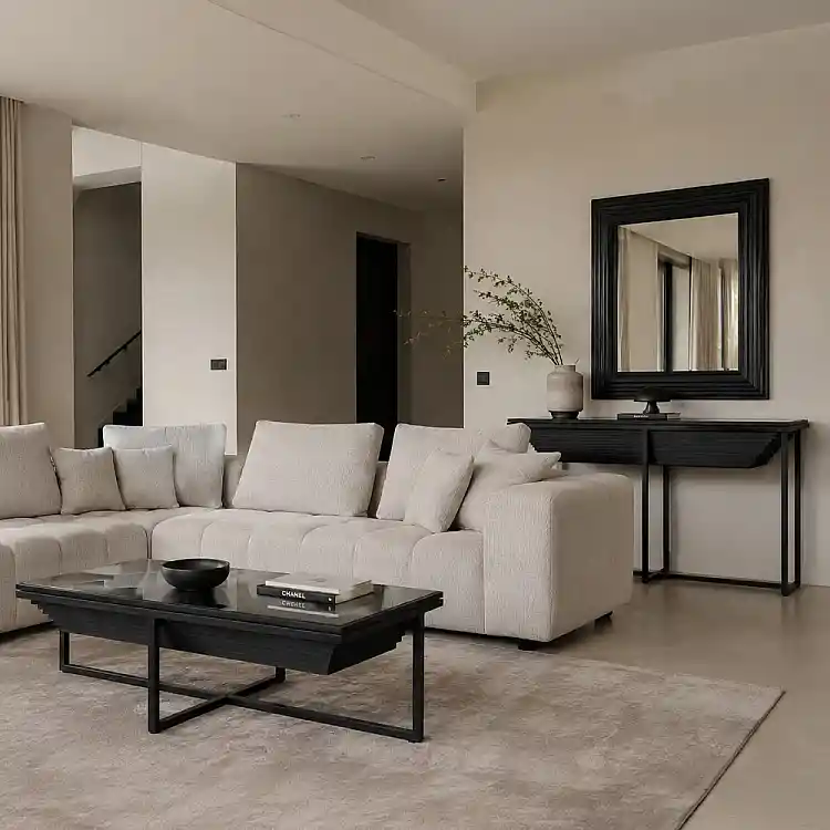 LIBERTA CHEOPS COFFEE TABLE ΜΑΥΡΟ 120x60x42cm
