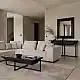 LIBERTA CHEOPS COFFEE TABLE ΜΑΥΡΟ 120x60x42cm