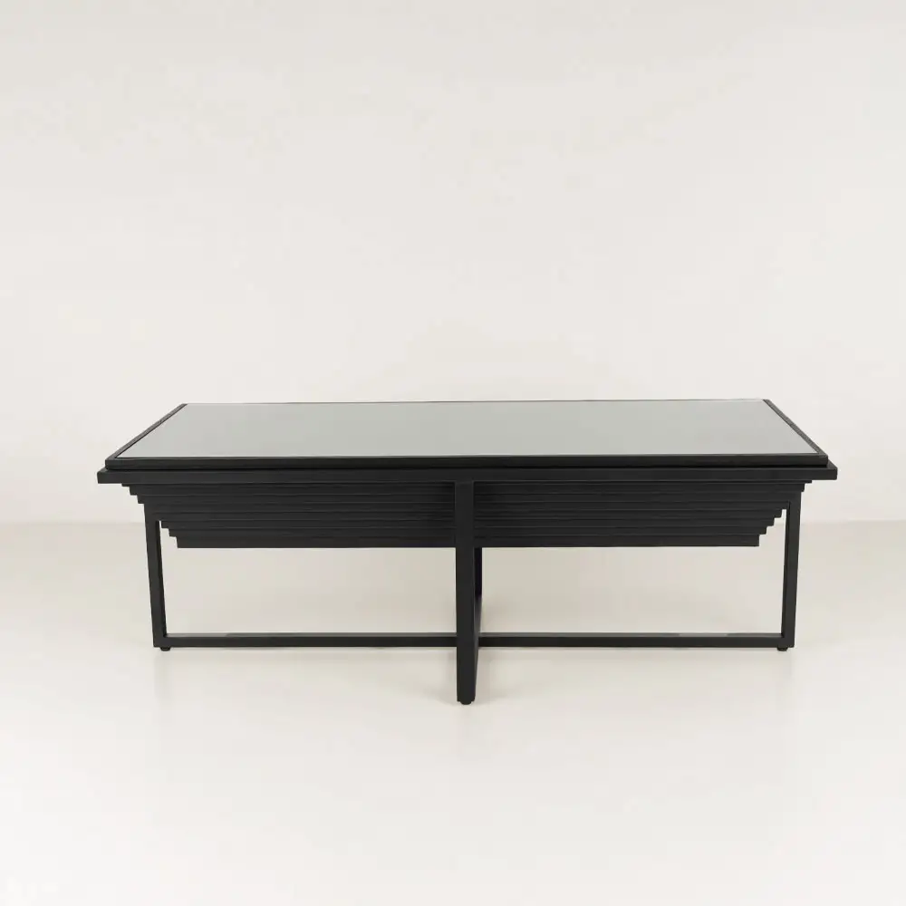 LIBERTA CHEOPS COFFEE TABLE ΜΑΥΡΟ 120x60x42cm