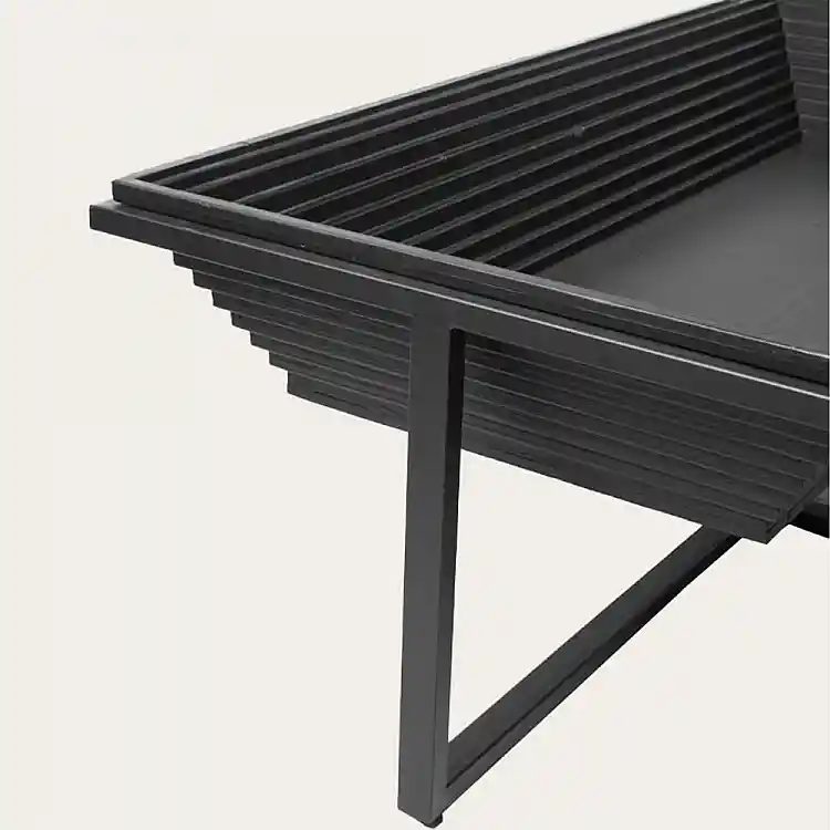 LIBERTA CHEOPS COFFEE TABLE ΜΑΥΡΟ 120x60x42cm