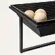 LIBERTA CHEOPS COFFEE TABLE ΜΑΥΡΟ 120x60x42cm