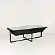 LIBERTA CHEOPS COFFEE TABLE ΜΑΥΡΟ 120x60x42cm