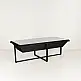 LIBERTA CHEOPS COFFEE TABLE ΜΑΥΡΟ 120x60x42cm