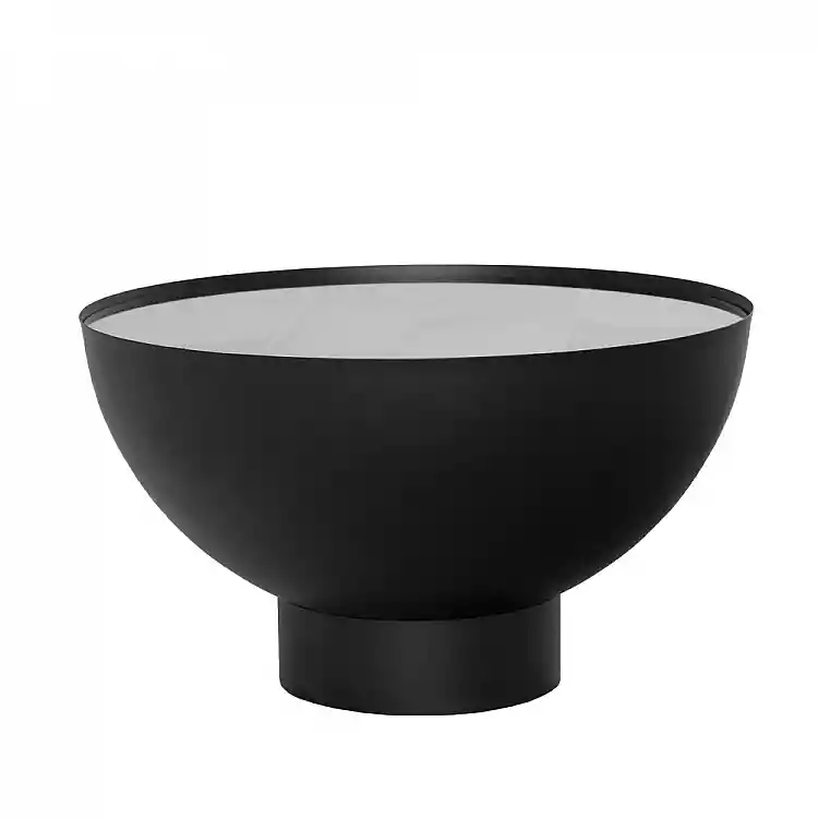 LIBERTA ARCHES COFFEE TABLE ΜΑΥΡΟ 70x70x40cm