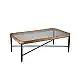 LIBERTA MARAIS COFFEE TABLE ΦΥΣΙΚΟ ΜΑΥΡΟ 122x71x43.5cm