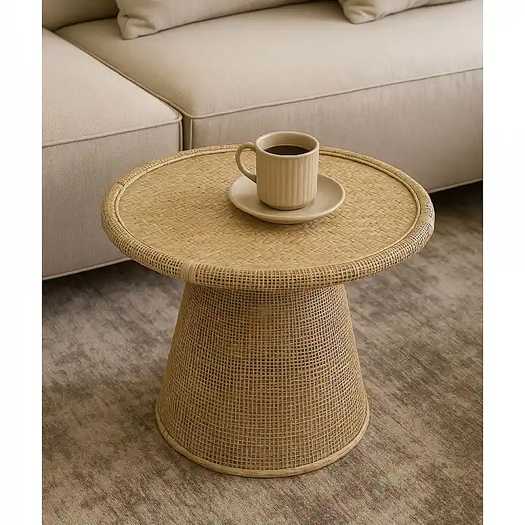 LIBERTA KAMIRA SIDE TABLE ΦΥΣΙΚΟ 59x59x49.5cm