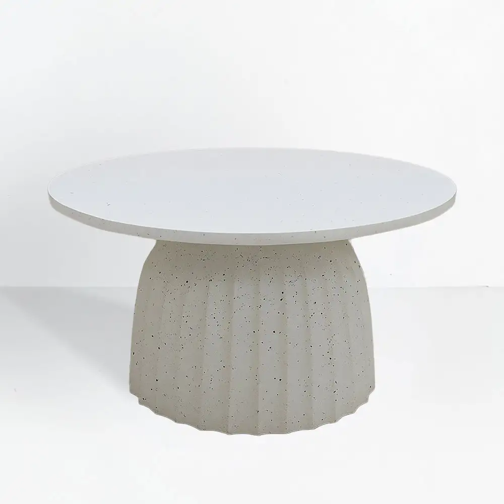 LIBERTA TOLEDO COFFEE TABLE ΛΕΥΚΟ ΜΕ PATTERN 60x60x38cm