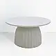 LIBERTA TOLEDO COFFEE TABLE ΛΕΥΚΟ ΜΕ PATTERN 60x60x38cm