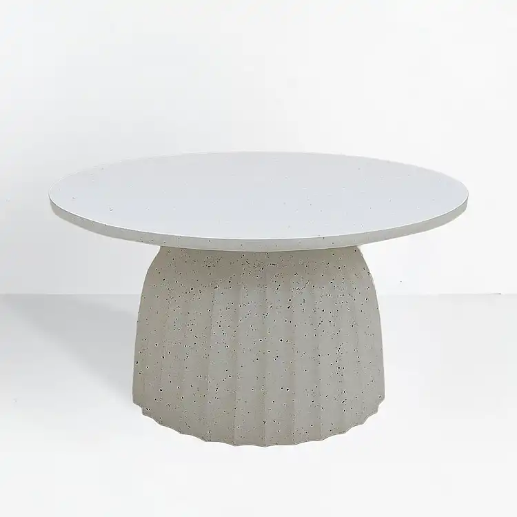 LIBERTA TOLEDO COFFEE TABLE ΛΕΥΚΟ ΜΕ PATTERN 60x60x40cm