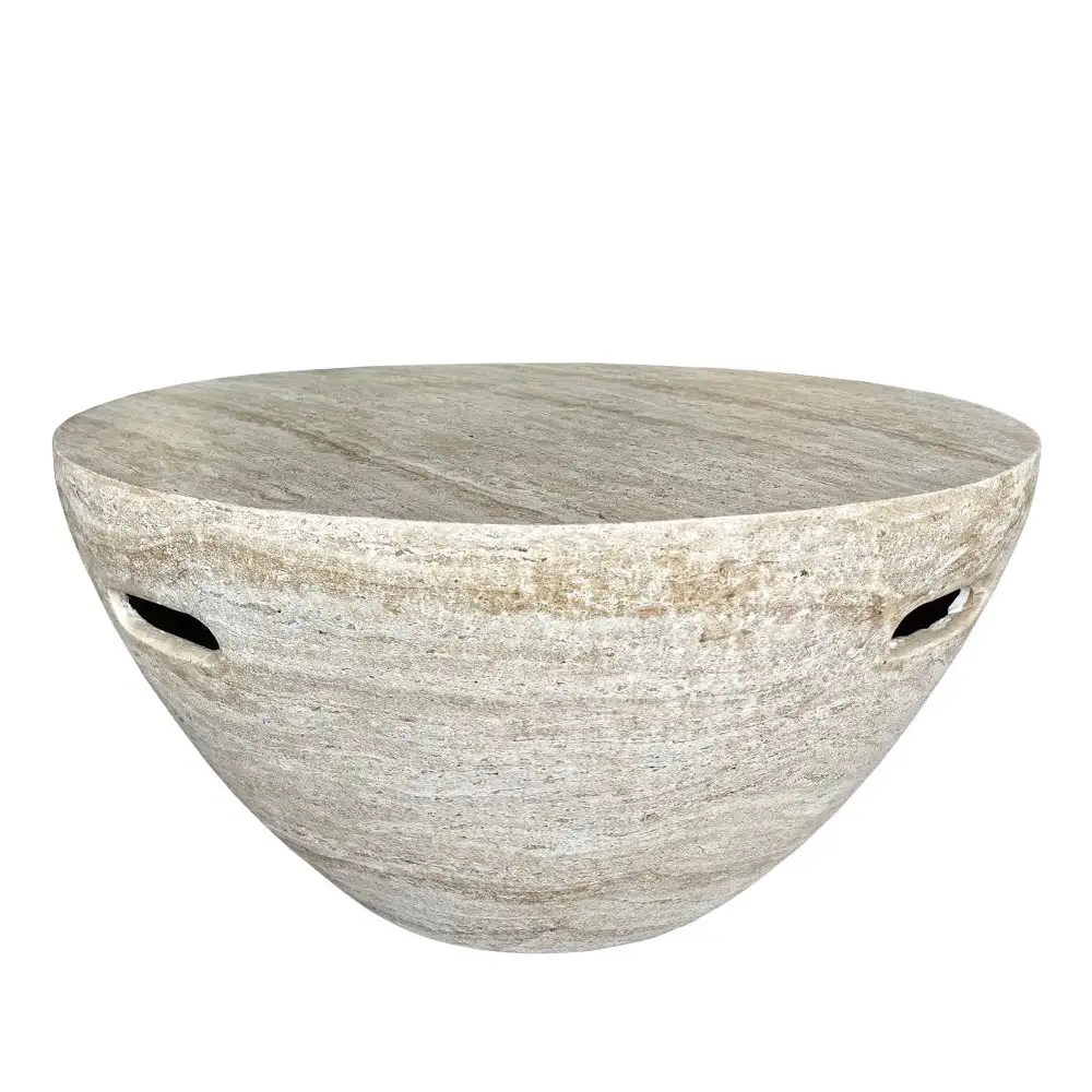 LIBERTA LITHOS CENTRAL COFFEE TABLE BEIGE 68x68x36cm