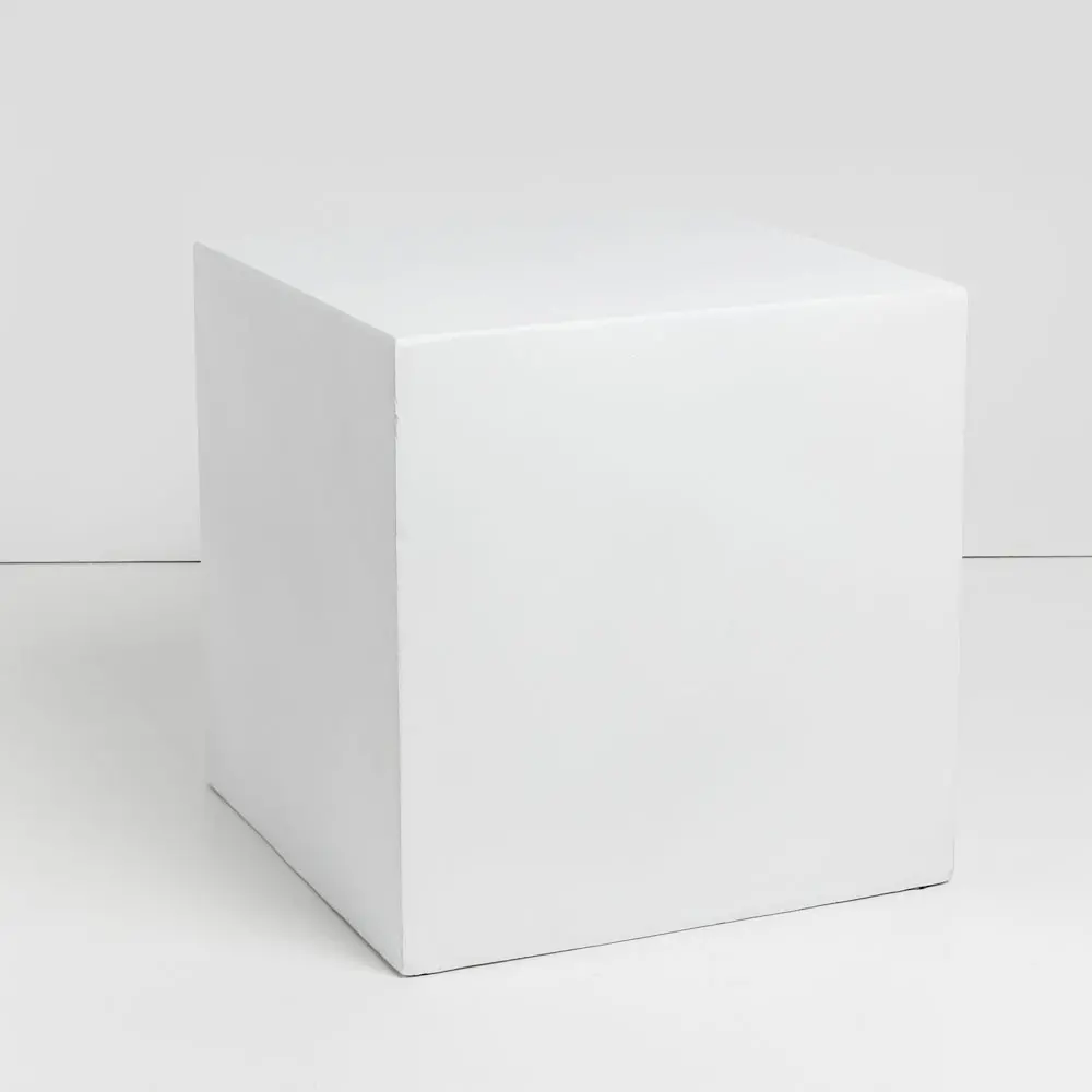 LIBERTA LITHOS SQUARE SIDE TABLE ΛΕΥΚΟ 55.5x55.5x57