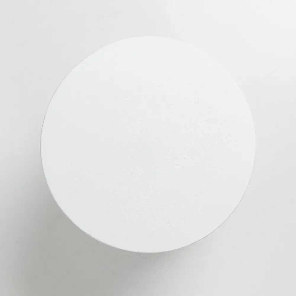 LIBERTA LITHOS ROUND SIDE TABLE ΛΕΥΚΟ 35.5x35.5x45cm