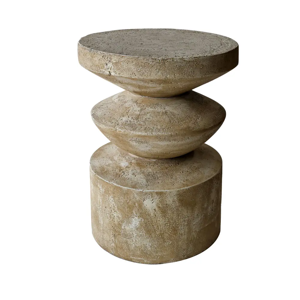 LIBERTA SANDY SIDE TABLE ΚΑΦΕ ΑΝΟΙΧΤΟ 38.5x38.5x51