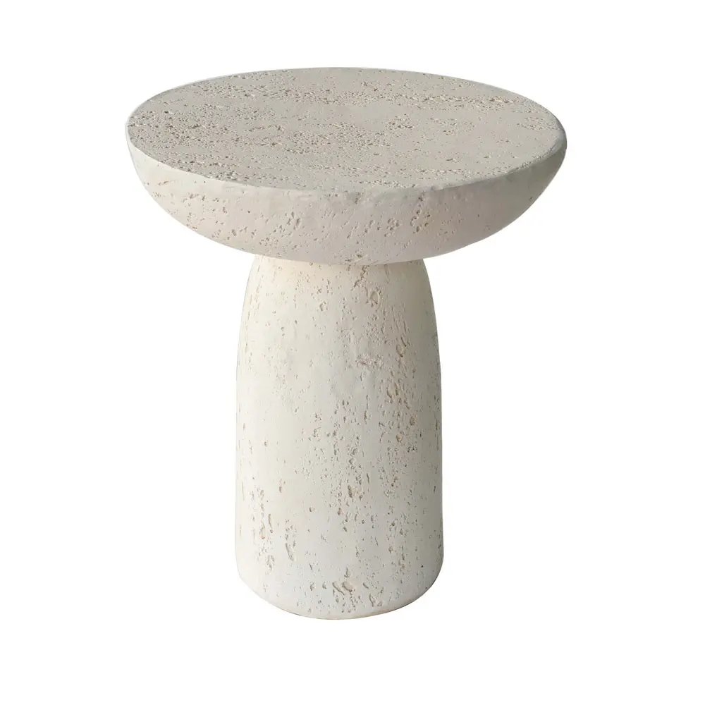 LIBERTA POROS SIDE TABLE BEIGE 40x40x46.3