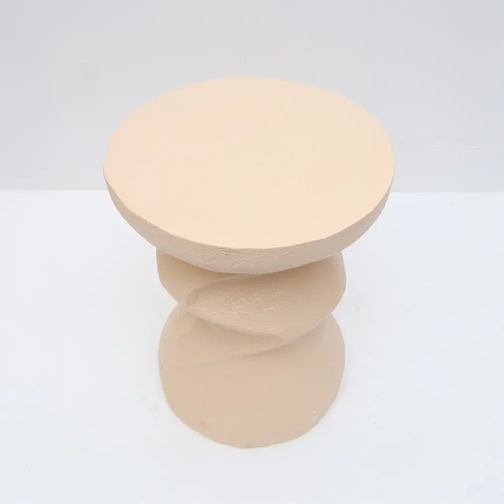 LIBERTA LATTE SIDE TABLE BEIGE 40.5x40.5x51cm