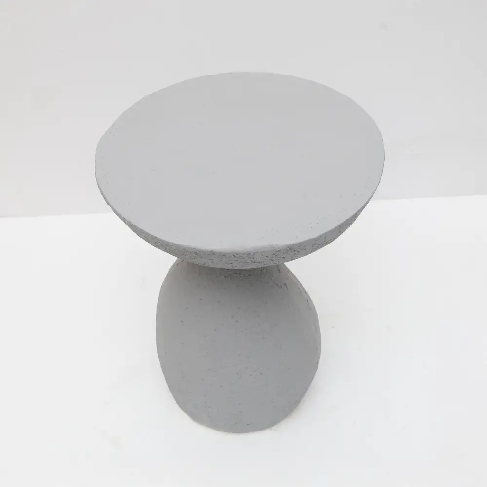 LIBERTA INDUSTRIAL SIDE TABLE ΓΚΡΙ ΑΝΟΙΧΤΟ 40.5x40.5x51cm