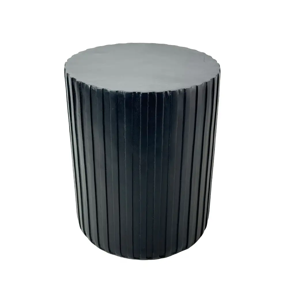 LIBERTA RAIL BLACK SIDE TABLE ΜΑΥΡΟ 40x40x47cm