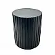 LIBERTA RAIL BLACK SIDE TABLE ΜΑΥΡΟ 40x40x47cm