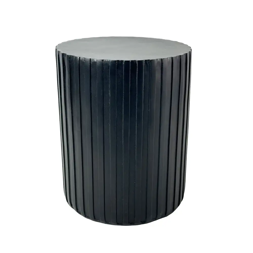 LIBERTA RAIL BLACK SIDE TABLE ΜΑΥΡΟ 40x40x47cm