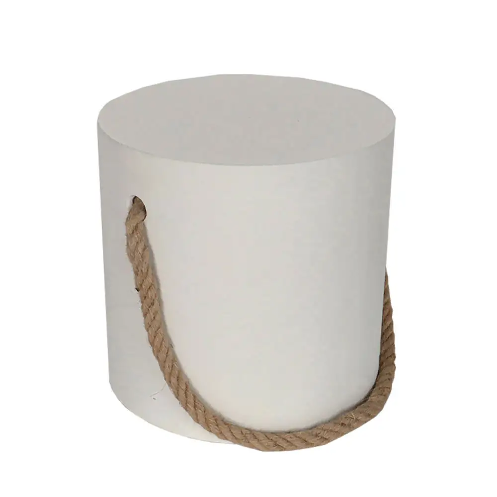 LIBERTA ΤΕΝΟ SIDE TABLE ΜΕ ΣΧΟΙΝΙ ΑΣΠΡΟ ΦΥΣΙΚΟ 40x40x40cm